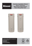 Rinnai RIN315E36 Installation manual