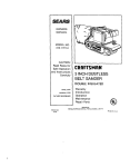 Craftsman 315.117151 Instruction manual