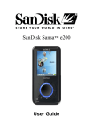 SanDisk Sansa e200 User guide