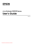 Epson AcuLaser M4000N User`s guide