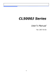 CAS CL5000J Series User`s manual