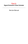 Masimo Radical Signal Extraction Service manual