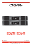 PROEL HP-D 1500 User`s manual