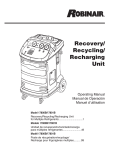 Robinair 17801B Specifications