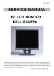 Dell E152FPc Service manual