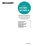 Sharp AR-NB2 Setup guide