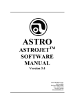 AstroJet Software Manual 3-4