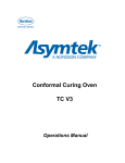 TC V3 Curing Oven Operations Manual, Rev A
