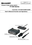 Sharp IV-S30 User`s manual