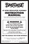 Bayou Classic SP10 Instruction manual