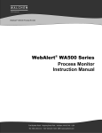 Walchem WebAlert Instruction manual