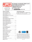 Roth AHTR Series Installation manual