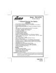 Audiovox PRO-9276C Owner`s manual