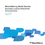 Blackberry Bold 9900 Bold 9930 User guide