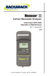 Bacharach Monoxor III Specifications