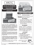 American Outdoor Grill 24 Series Operating instructions