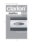 Clarion DPX1001.2 Installation manual