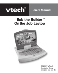 VTech Bob the Builder Laptop User`s manual