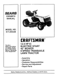 Craftsman 917.255430 Owner`s manual