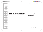 Marantz PM5004 Owner`s manual