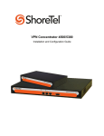 ShoreTel VPN Concentrator 4500 Specifications