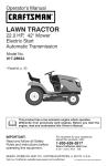 Craftsman 28934 Operator`s manual