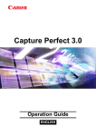 Canon Capture Perfect 3.0 User`s manual