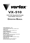 Vertex Standard VX-510 Specifications