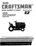 Craftsman EZ3 917.258870 Owner`s manual