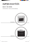 Currys Essentials CWC16B10 Installation manual