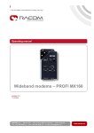 Wideband modems – PROFI MX160