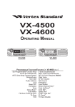 VX-4500/VX-4600 Series Owners Manual