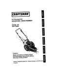 Craftsman 536.773600 Operating instructions