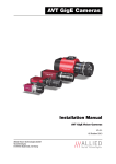 Allied Vision Technologies GE1900C Installation manual