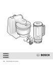 Bosch MUM46 Operating instructions