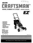 Craftsman 917.376283 Operator`s manual