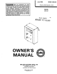 OWN ERS MANUAL - Miller Electric