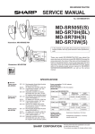 Sharp MD-SR70H Service manual