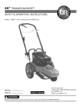 DR SPRINT PRO-XL SELF-PROPELLED Operating instructions