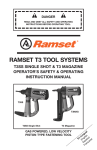 RAMSET T3MAG Operating instructions