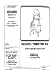 Craftsman 113.248340 Owner`s manual