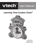 VTech Learning Time Cuckoo Clock Instruction manual