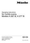 Miele H 370 Operating instructions