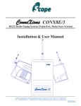 scope CONX8E/3 User manual