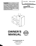 Miller Electric MOTORIZED SLIDE MSC-2 Specifications