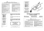 Worksaver SDM40-72 Owner`s manual