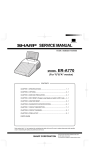 Sharp ER-A770 Service manual