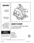 Craftsman 315.108241 Owner`s manual