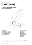 Craftsman 126.32565 Operating instructions