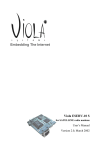 Viola Systems H.26416 User`s manual